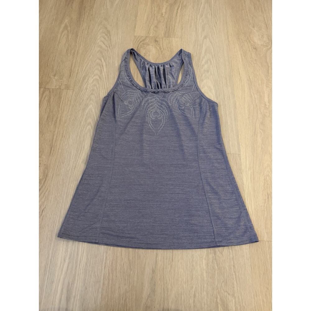 Lululemon Ruched Racerback Tank Top, Gray Size 6 Women’s